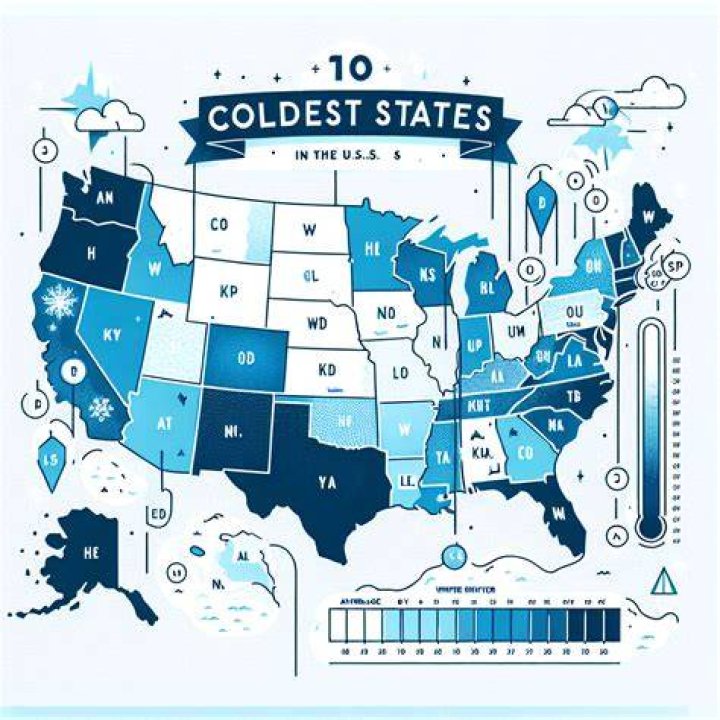 10 coldest states in the USA ABC13 Houston