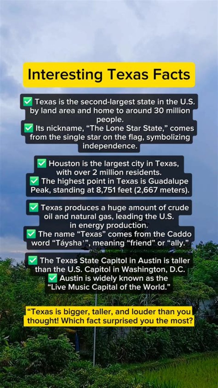 10 Facts About Texas That Will Blow Your Mind