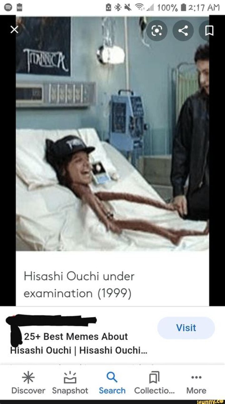 100 Hisashi Ouchi under examination (1999) Visit 25+ Best Memes About