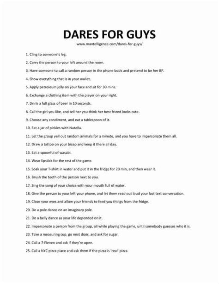 61+ Best Dares For Guys (Funny, Fun, Embarrassing)
