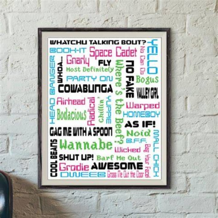 80s Print Catch Phrases Instant Download 80s Decor 80s Etsy