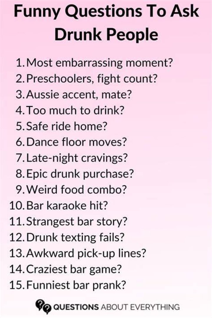 99 Questions to Ask Drunk Friends for Some Wild Stories