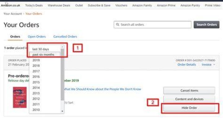 Amazon online order erwarehouse