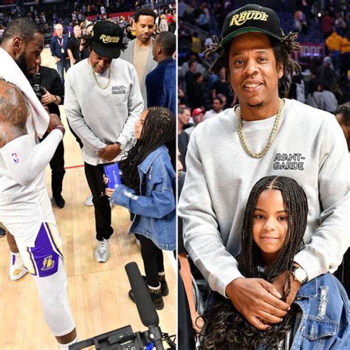 Blue Ivy Has Fun Attending NBA Game With Dad JayZ Pics UsWeekly