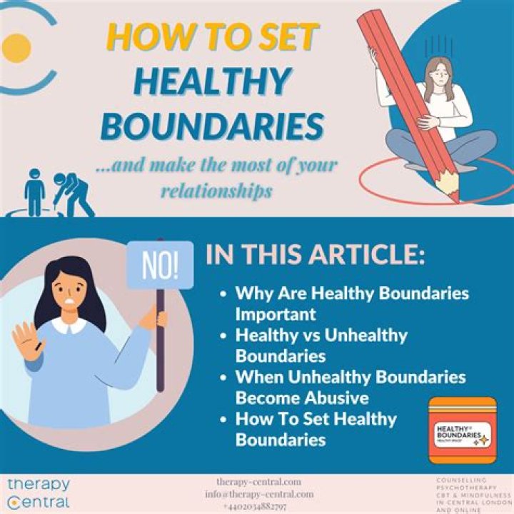 Boundaries keep you healthy and emotionally independent