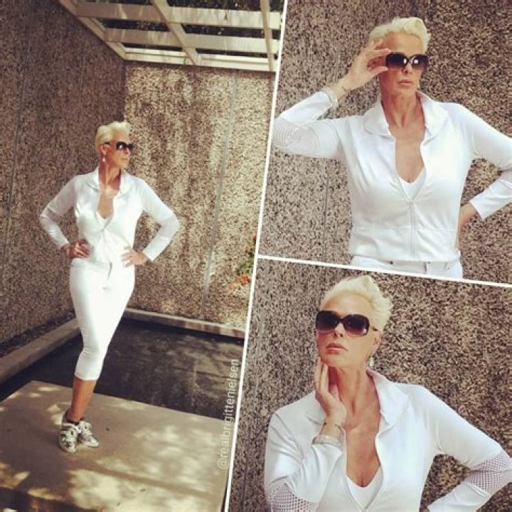 Brigitte Nielsen Shows Off Her Baby Bump During Casual Outing