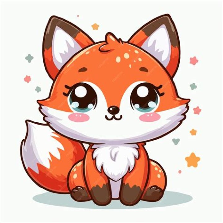 Cute Cartoon Fox Symbol