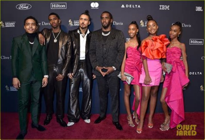 Diddy is Joined by All Six Kids While Being Honored at Clive Davis’ Pre
