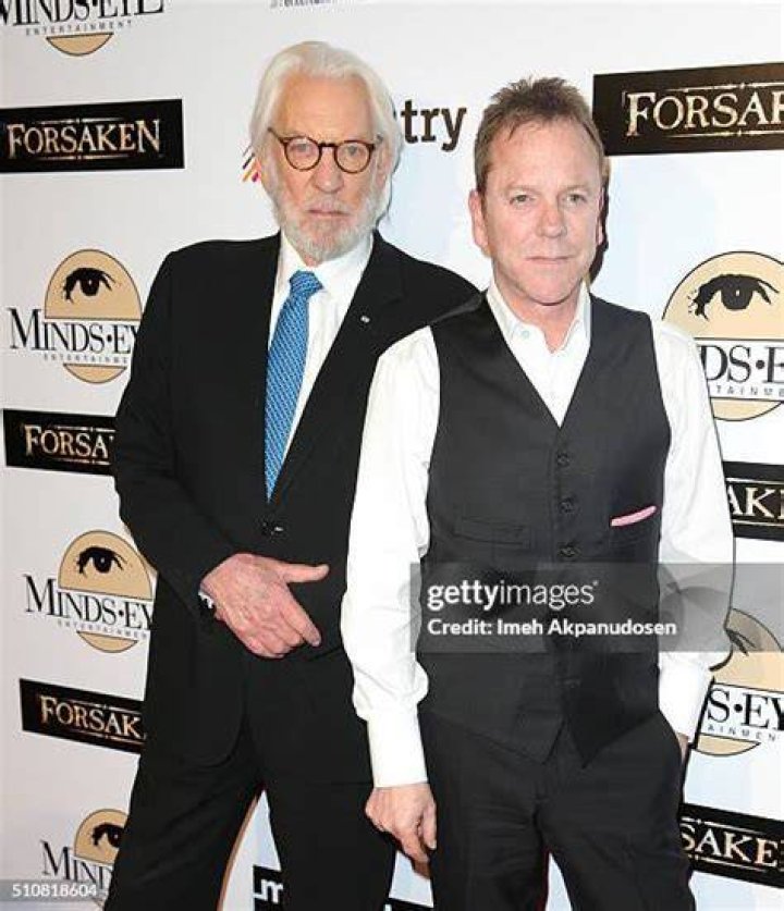 Donald and Kiefer Sutherland attend Forsaken premiere at TIFF
