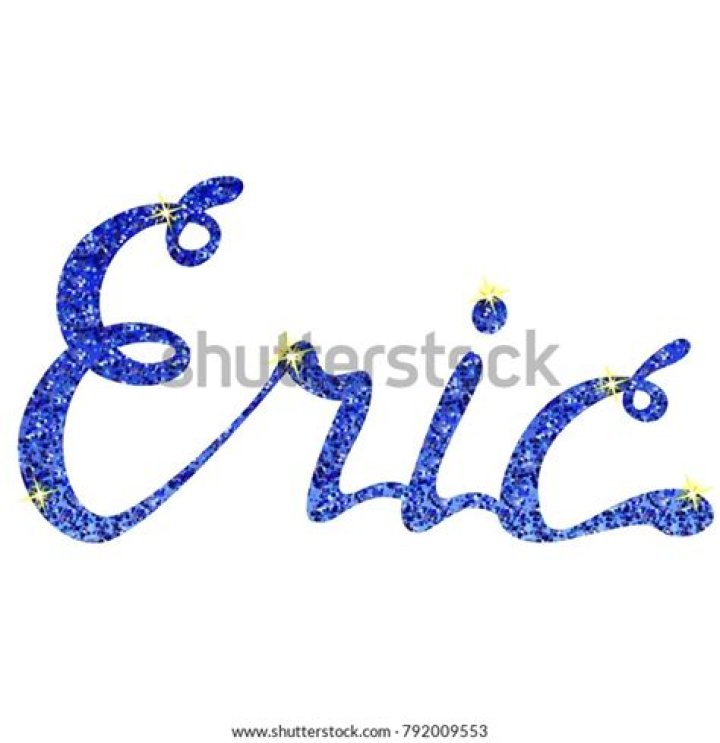 Eric name lettering Royalty Free Vector Image VectorStock