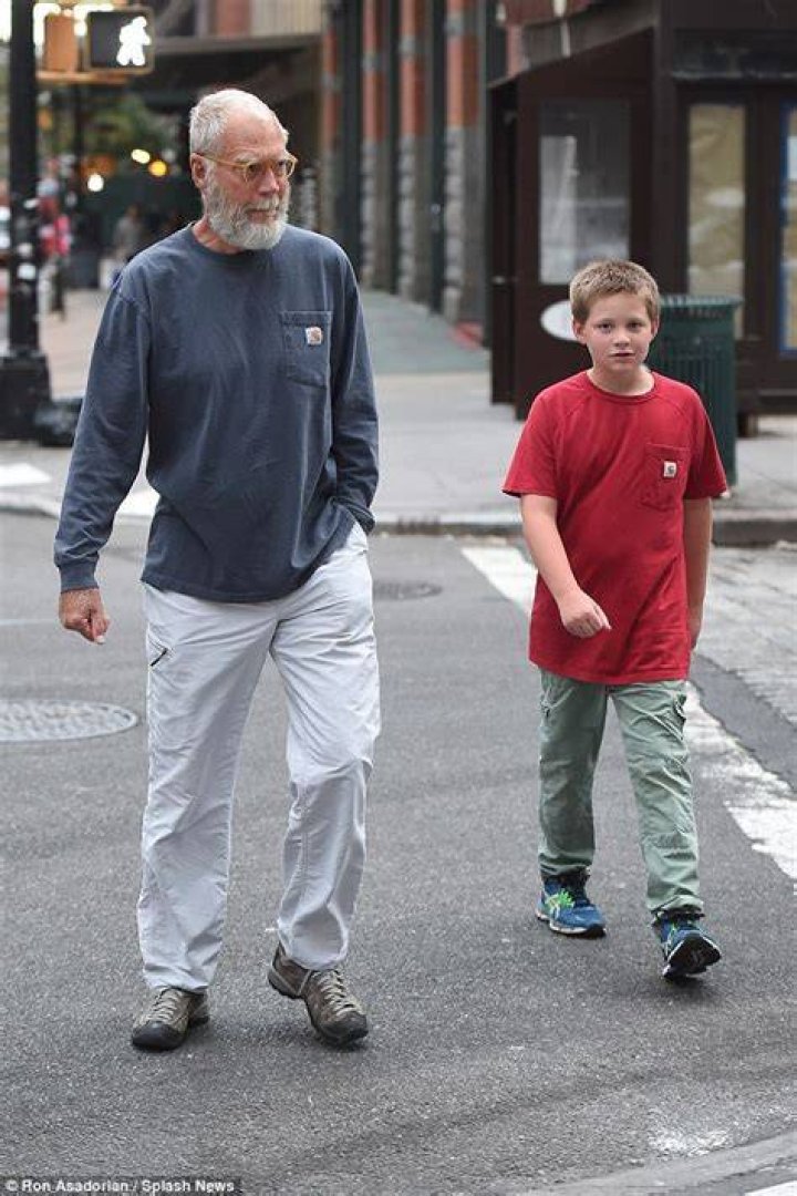 Father and son outing Letterman retired from his position as host of