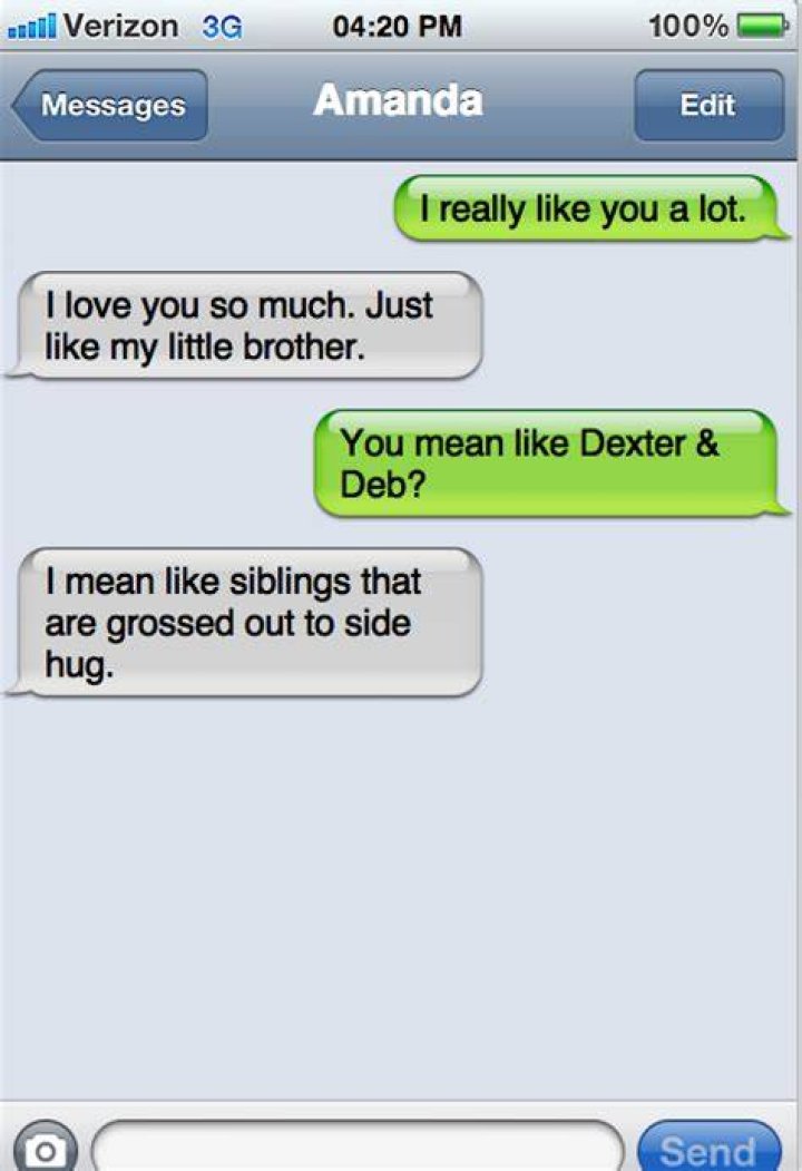 Friend Zone Text Message