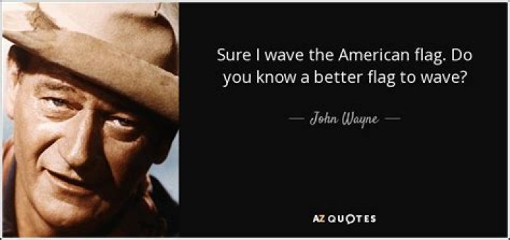 John Wayne Best Flag Quote Metal Sign John wayne quotes, Flag quote