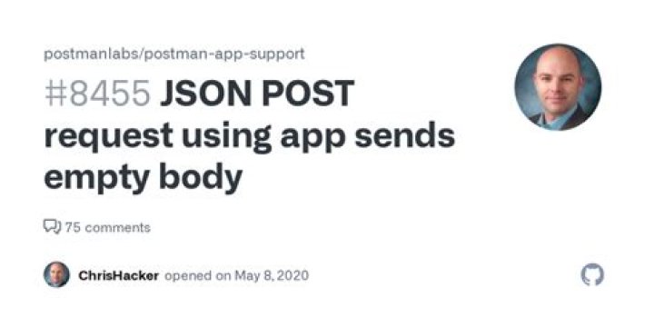 JSON POST request using app sends empty body · Issue 8455