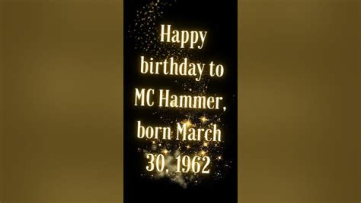 MC Hammer Born March 30, 1963 Can't Touch This Rick James, Marvin