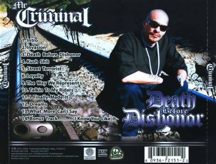 Mr. Criminal Death Before Dishonor Hi Power Music