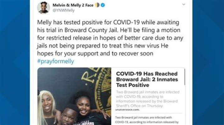 Rapper YNW Melly tests positive for coronavirus while awaiting trial on