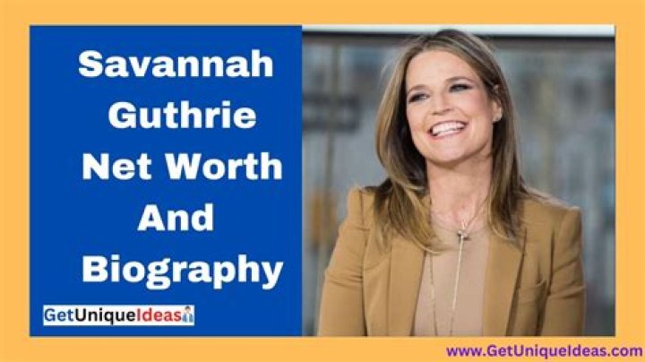 Savannah Guthrie Net Worth Net Worth Lists