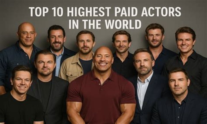 The 10 highest paid actors and actresses of 2019