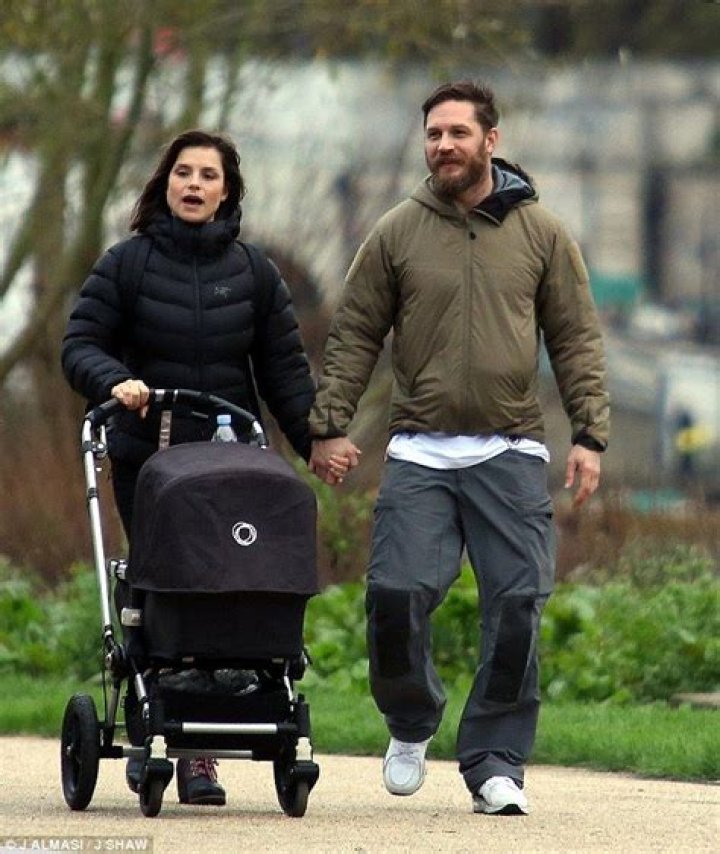 Tom Hardy spotted enjoying daddy duties with wife Charlotte Riley