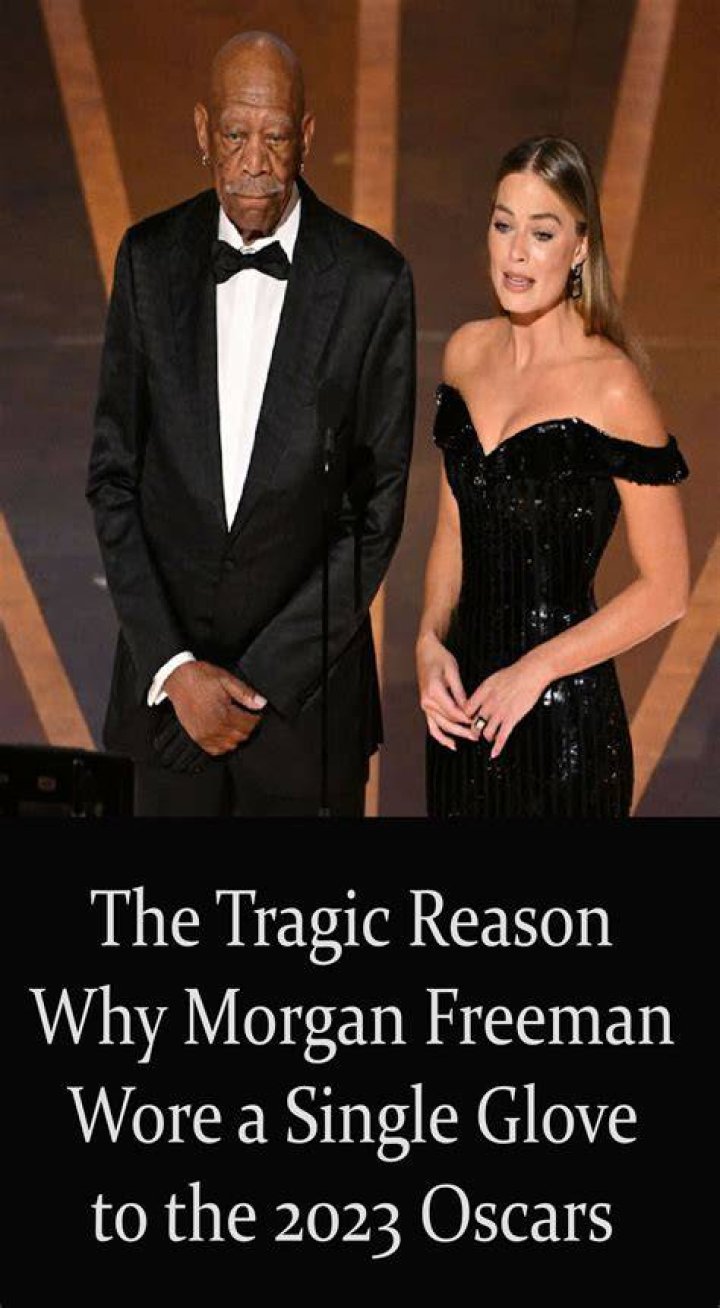 Why Freeman wore glove on his left hand at the Oscars